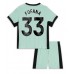 Tanie Strój piłkarski Chelsea Wesley Fofana #33 Koszulka Trzeciej dla dziecięce 2023-24 Krótkie Rękawy (+ szorty)